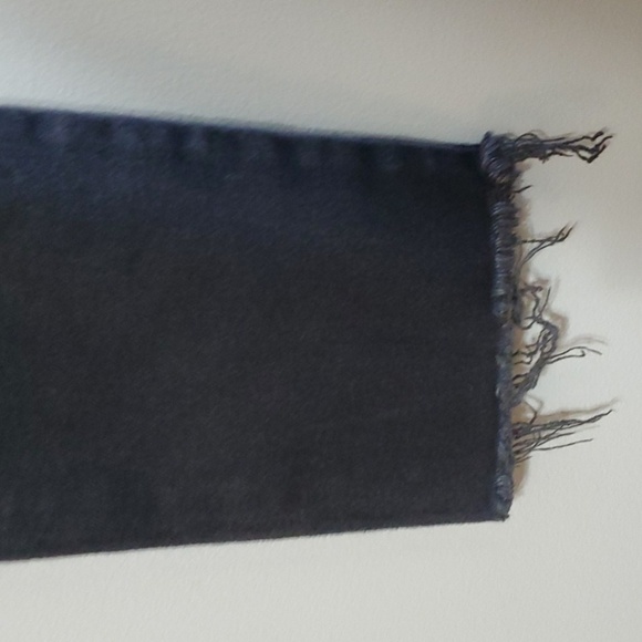 Edwin jeans women's size 6 size 28 black Janet raw cut frayed-hem frayed hem - Picture 9 of 16